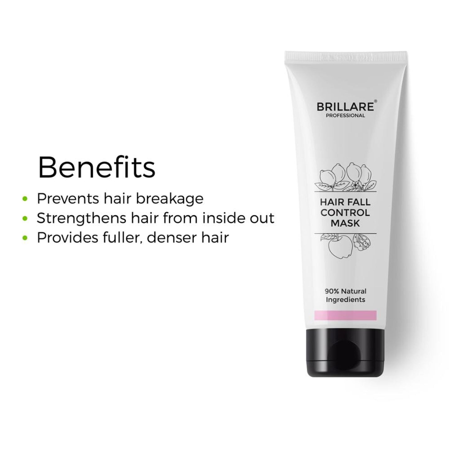 Brillare Professional Hair Fall Control Mask Strengthens Roots & Reduces Hair Fall