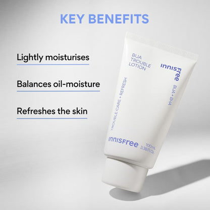 Innisfree Bija Trouble Care Lotion With Salicylic Acid For Oily, Combination Skin - Provides Smooth Skin