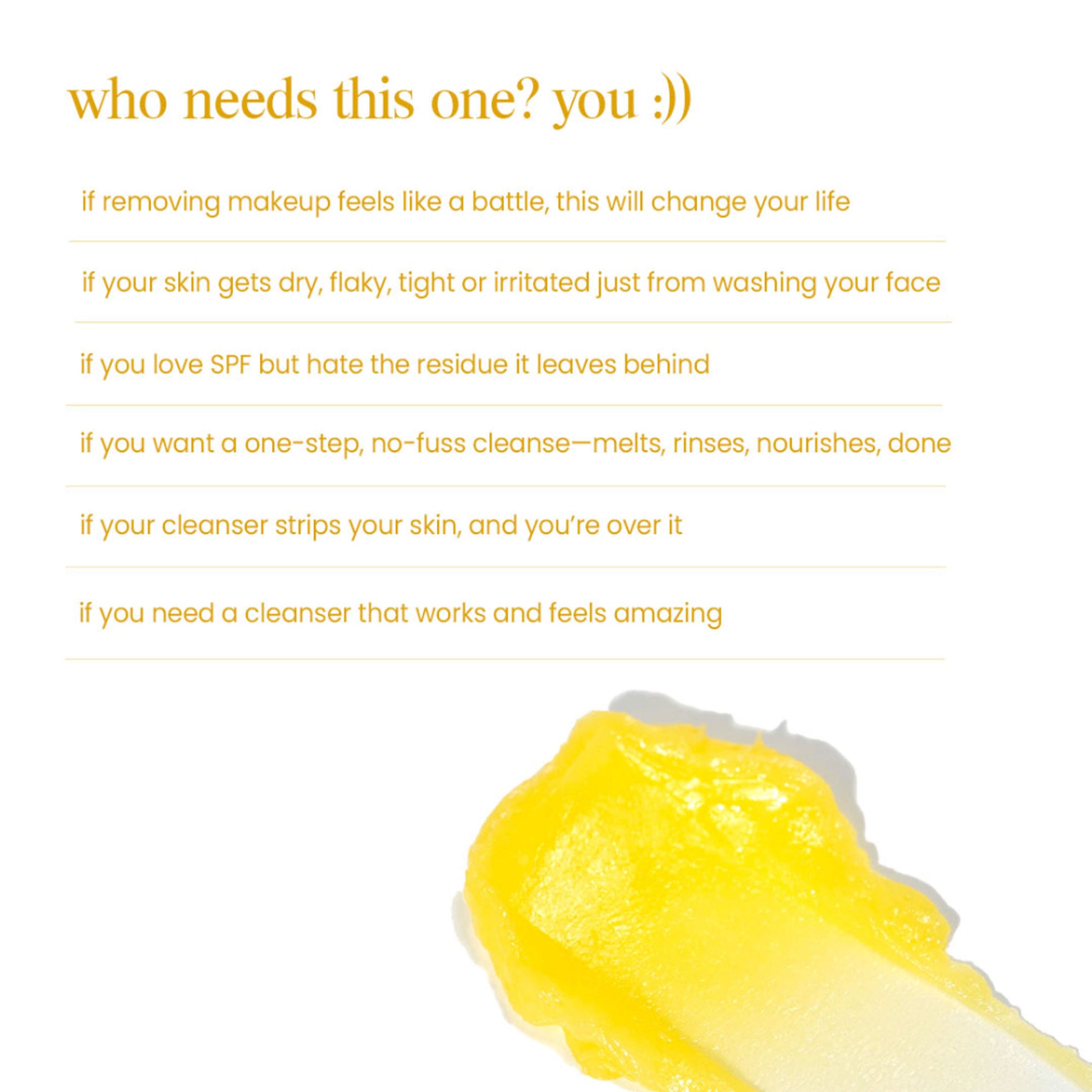 Aminu Melting Balm Cleanser - Oil-based Makeup Remover for Waterproof Makeup & SPF, No Residue