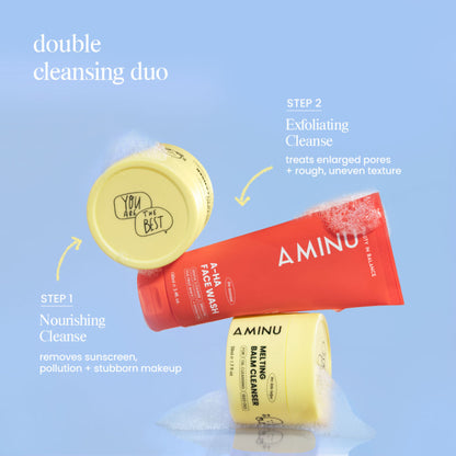 Aminu Melting Balm Cleanser - Oil-based Makeup Remover for Waterproof Makeup & SPF, No Residue