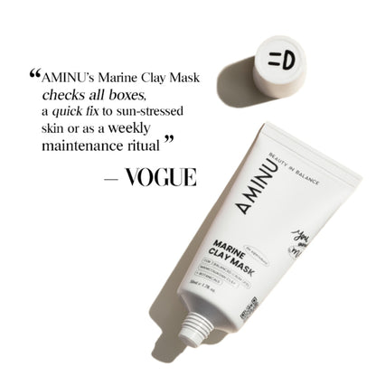 Aminu Marine Clay Mask -Clears Congestion,Calms Redness, Oil-Combination Skin -Licorice, Sea Water