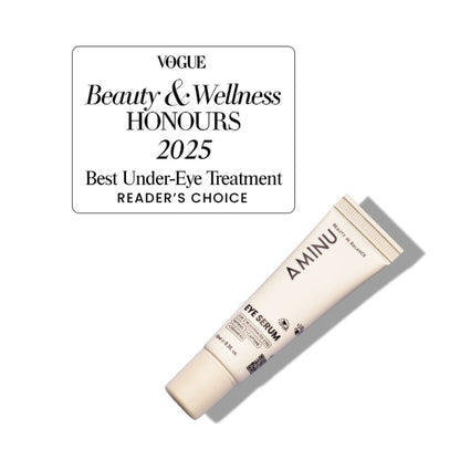 Aminu Eye Serum -Dark Circles, Puffiness, Wrinkles, Fine Lines -Caffeine, Ceramides, Peptide, Ectoin