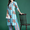 Dhiyona IE Floral Printed Regular Pure Cotton Kurta with Trousers