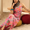Dhiyona IE Women Floral Printed Regular Pure Cotton Kurta with Palazzos