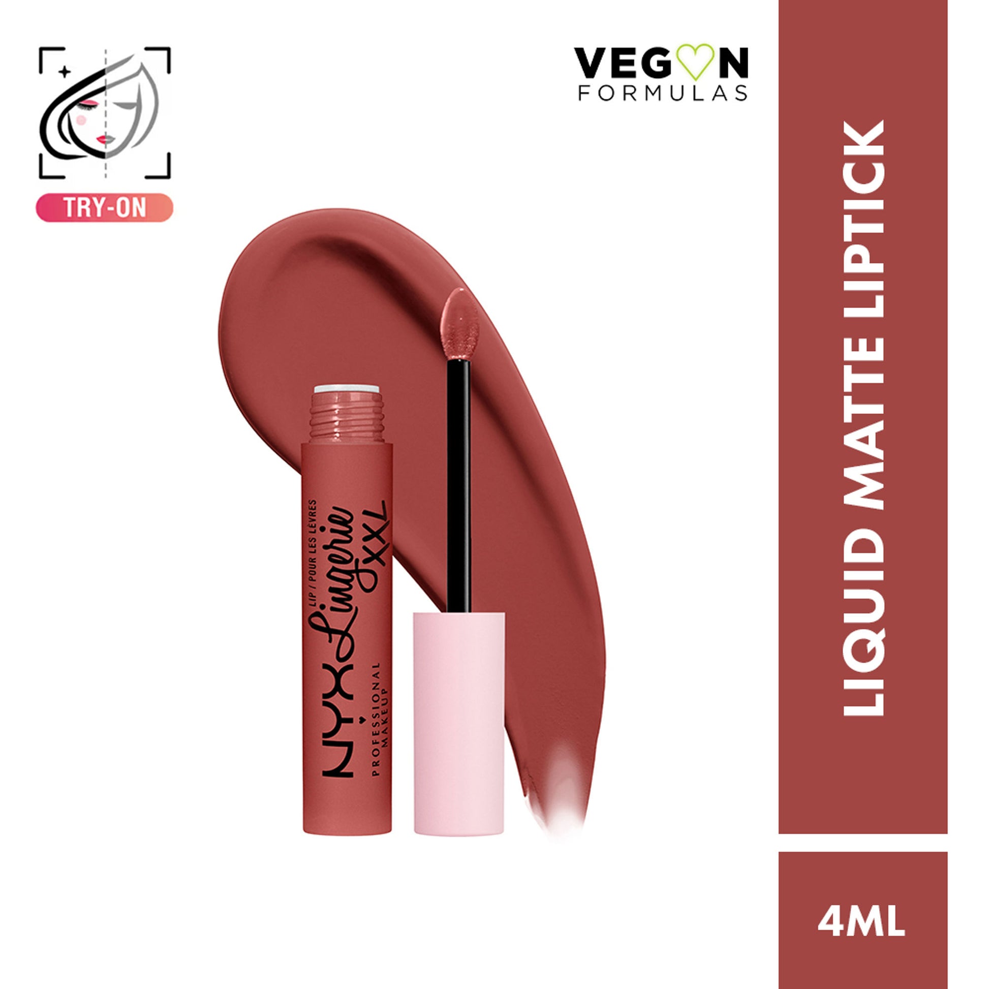 NYX Professional Makeup Lip Lingerie Xxl Matte Liquid Lipstick - Turn On - Warm Up