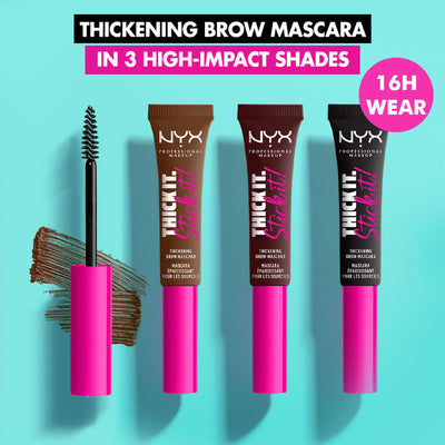 NYX Professional Makeup Thick It Stick It Brow Mascara - Brunette - Espresso