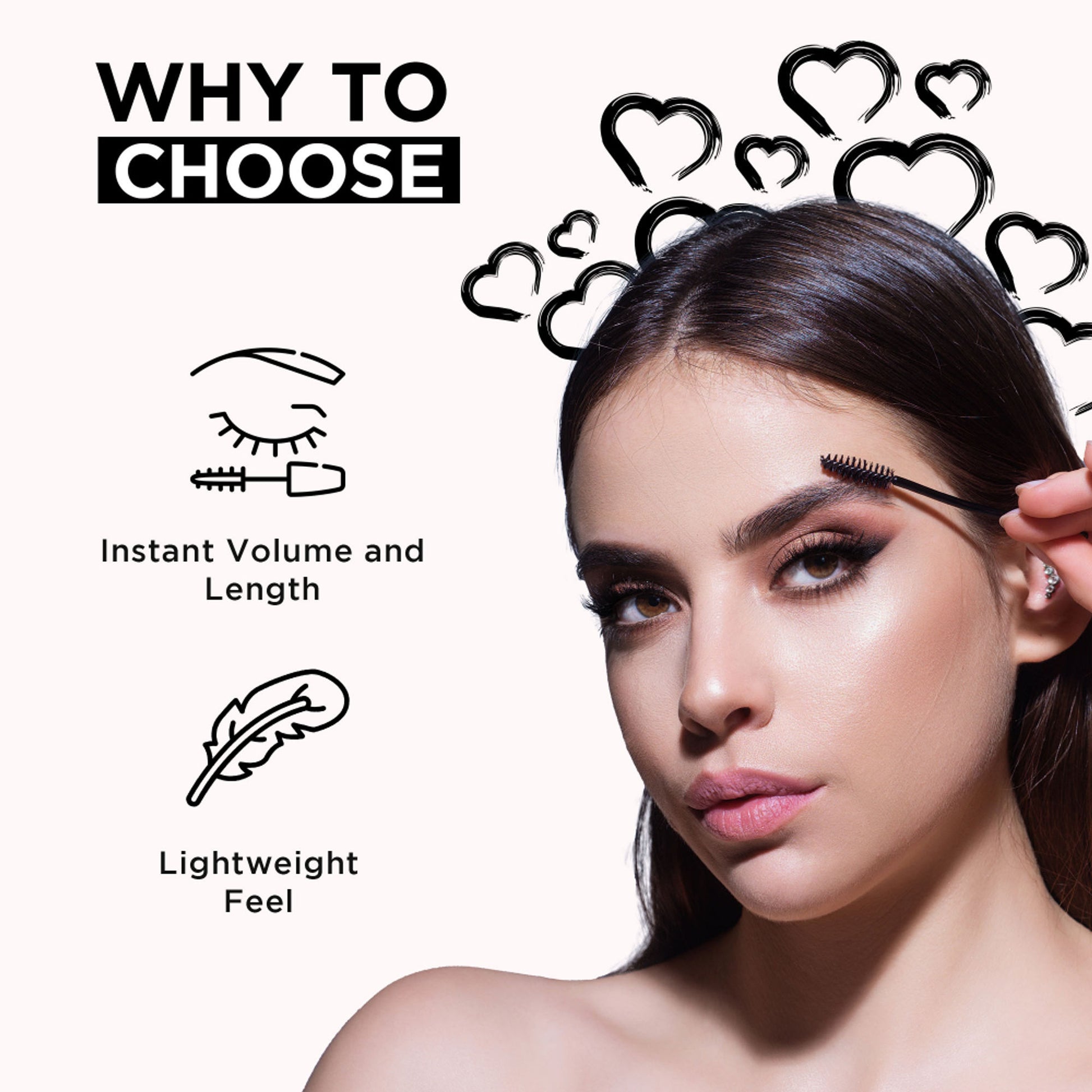 Orgatre Boldgaze Waterproof Mascara for High Volume, Smudge-Proof & Highly Pigmented Very Black