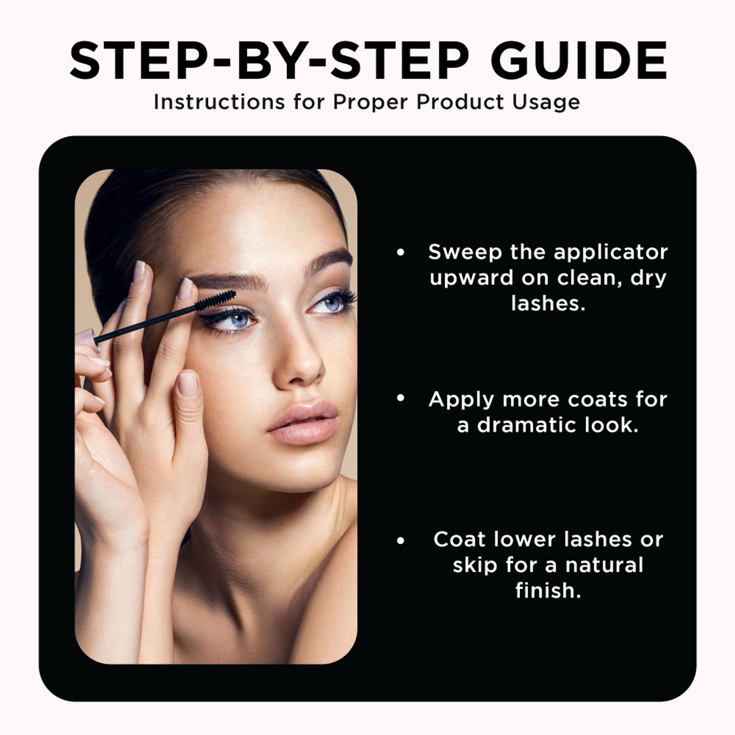 Orgatre Boldgaze Waterproof Mascara for High Volume, Smudge-Proof & Highly Pigmented Very Black