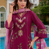 Dhiyona IE Women Floral Embroidered Regular Thread Work Pure Silk Kurta with Trousers & With Dupatta