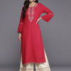 Dhiyona IE Ethnic Motifs Yoke Design Thread Work Straight Kurtas