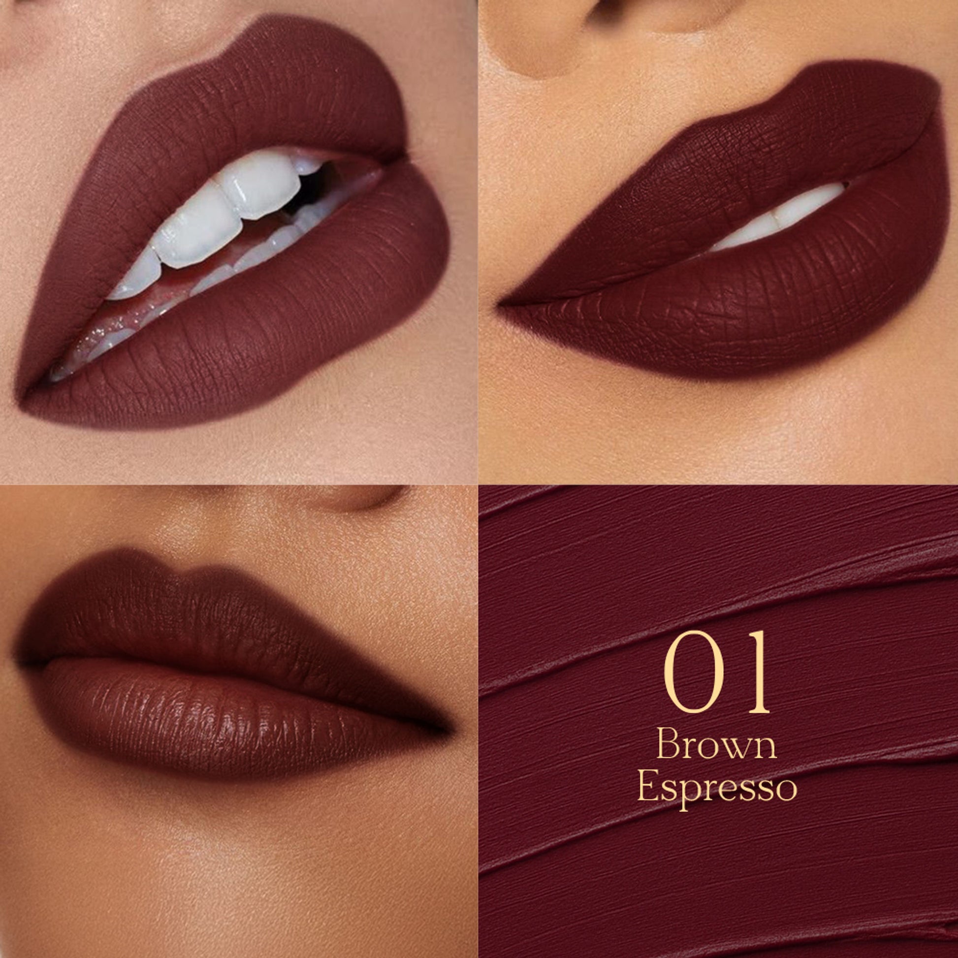 GLAM21 Adore Matte Lipstick - Brown Espresso