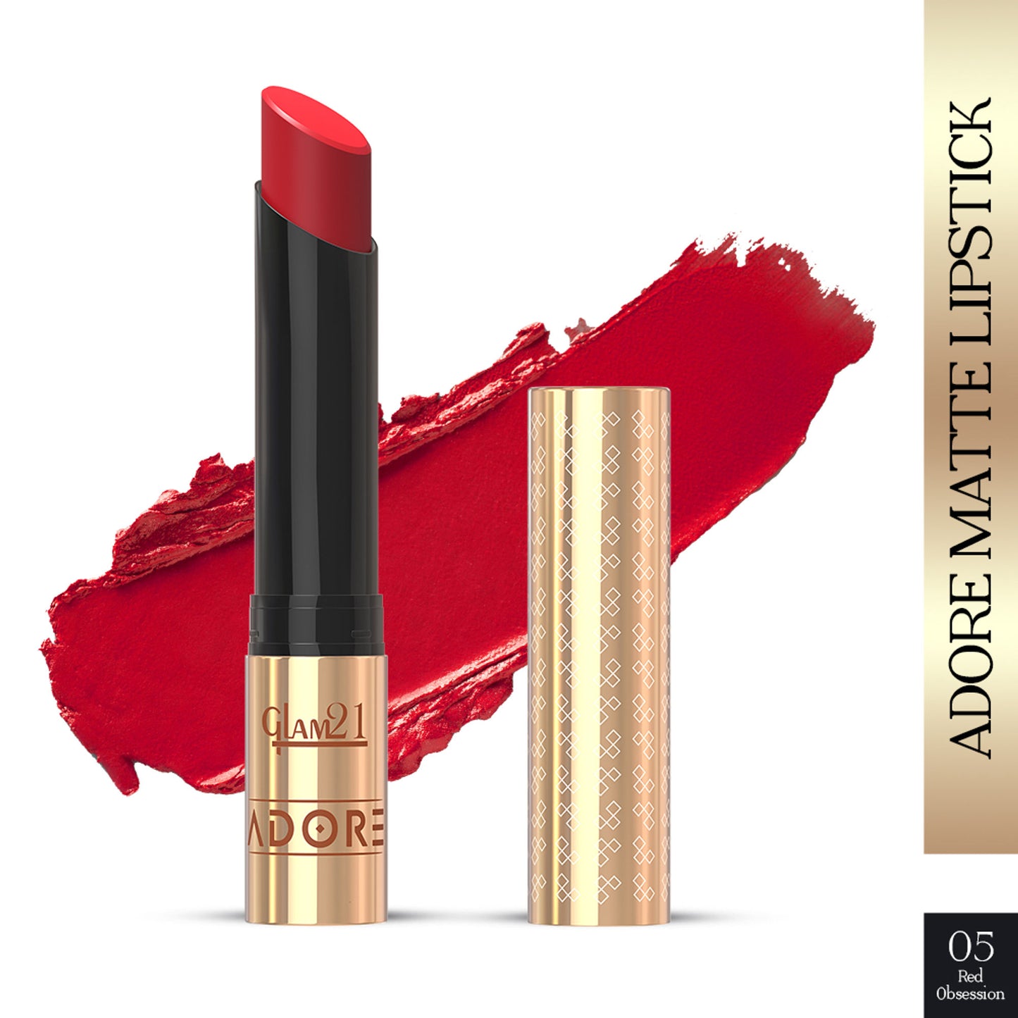 GLAM21 Adore Matte Lipstick - Red Obsession