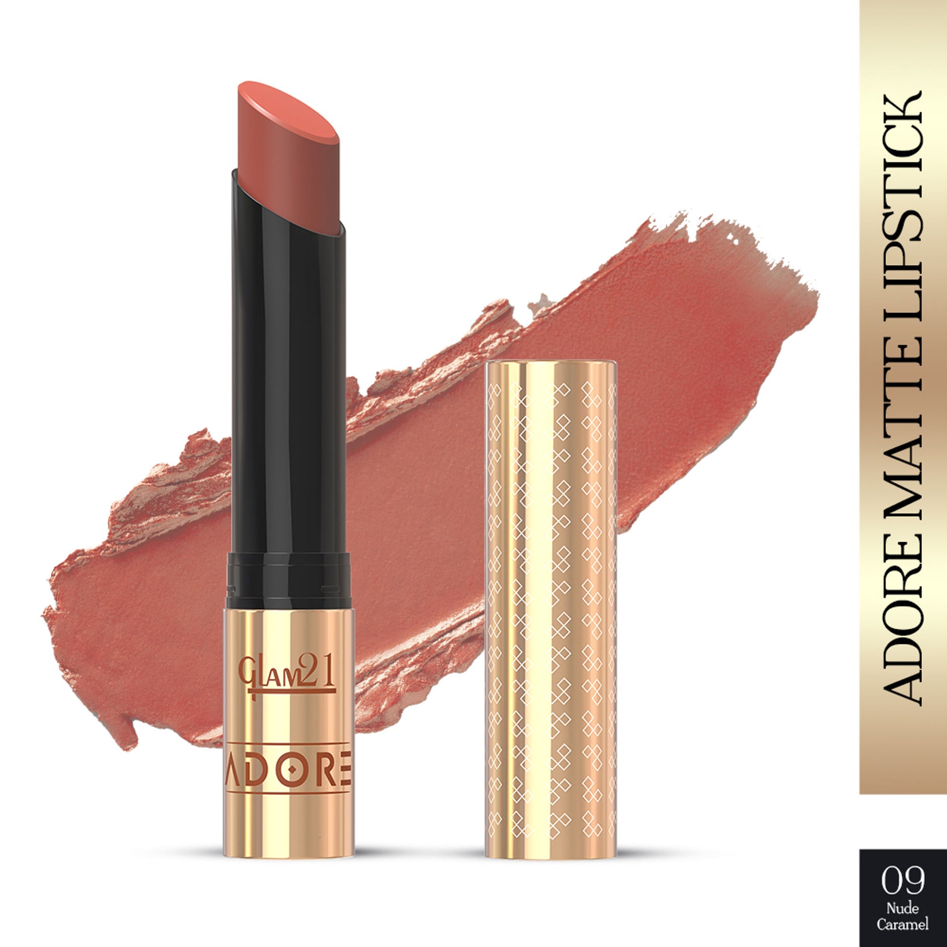GLAM21 Adore Matte Lipstick - Nude Caramel