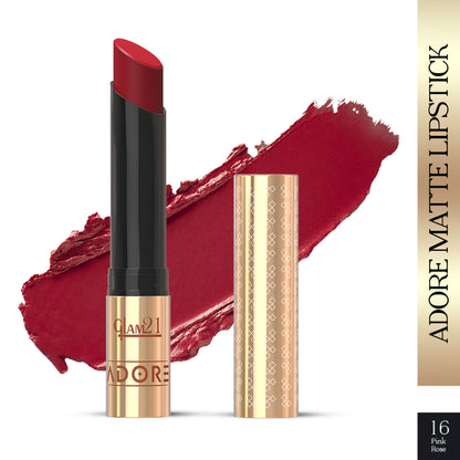 GLAM21 Adore Matte Lipstick - Pink Rose