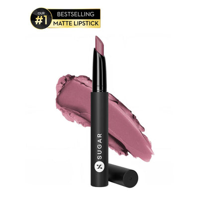 SUGAR Matte Attack Transferproof Lipstick - 07 Peachwood Mac (Peach Pink)