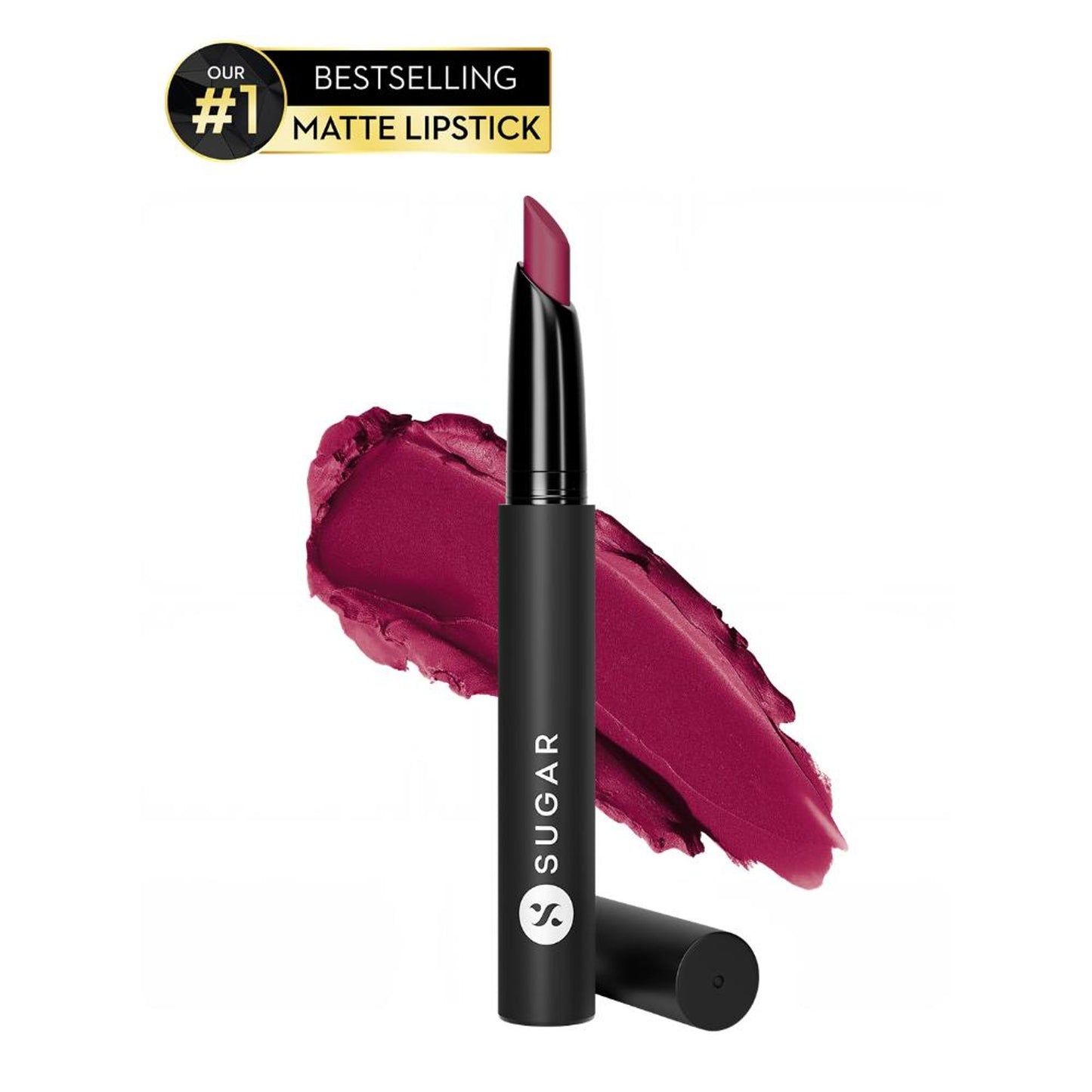 SUGAR Matte Attack Transferproof Lipstick - 08 Daft Pink (Deep Pink)