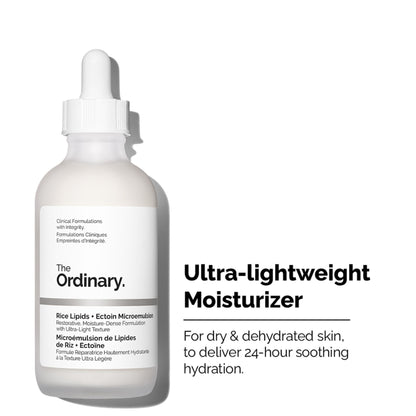 The Ordinary Rice Lipids + Ectoin Microemulsion - Light Weight Face Moisturizer