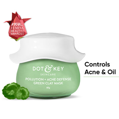 Dot & Key Anti-Acne Salicylic Green Clay Face Mask For Dark Spots Redution & Balances Oil & Sebum