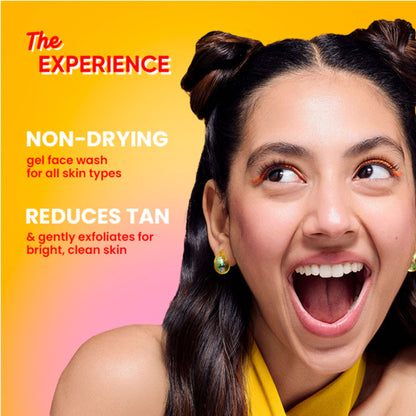 Dot & Key Mango Detan Gel Gel Face Wash, With Alpha-Arbutin & Niacinamide, Reduces Stubborn Tan