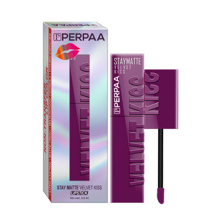 PERPAA Velvet Kiss Matte Waterproof Liquid Lipstick - Wine