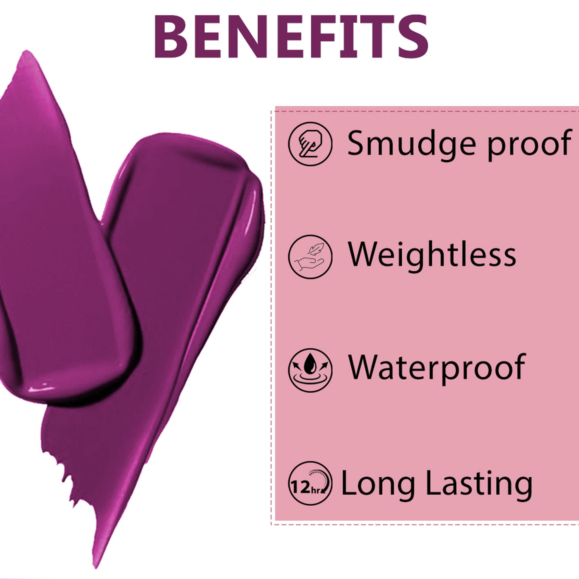 PERPAA Velvet Kiss Matte Waterproof Liquid Lipstick - Wine