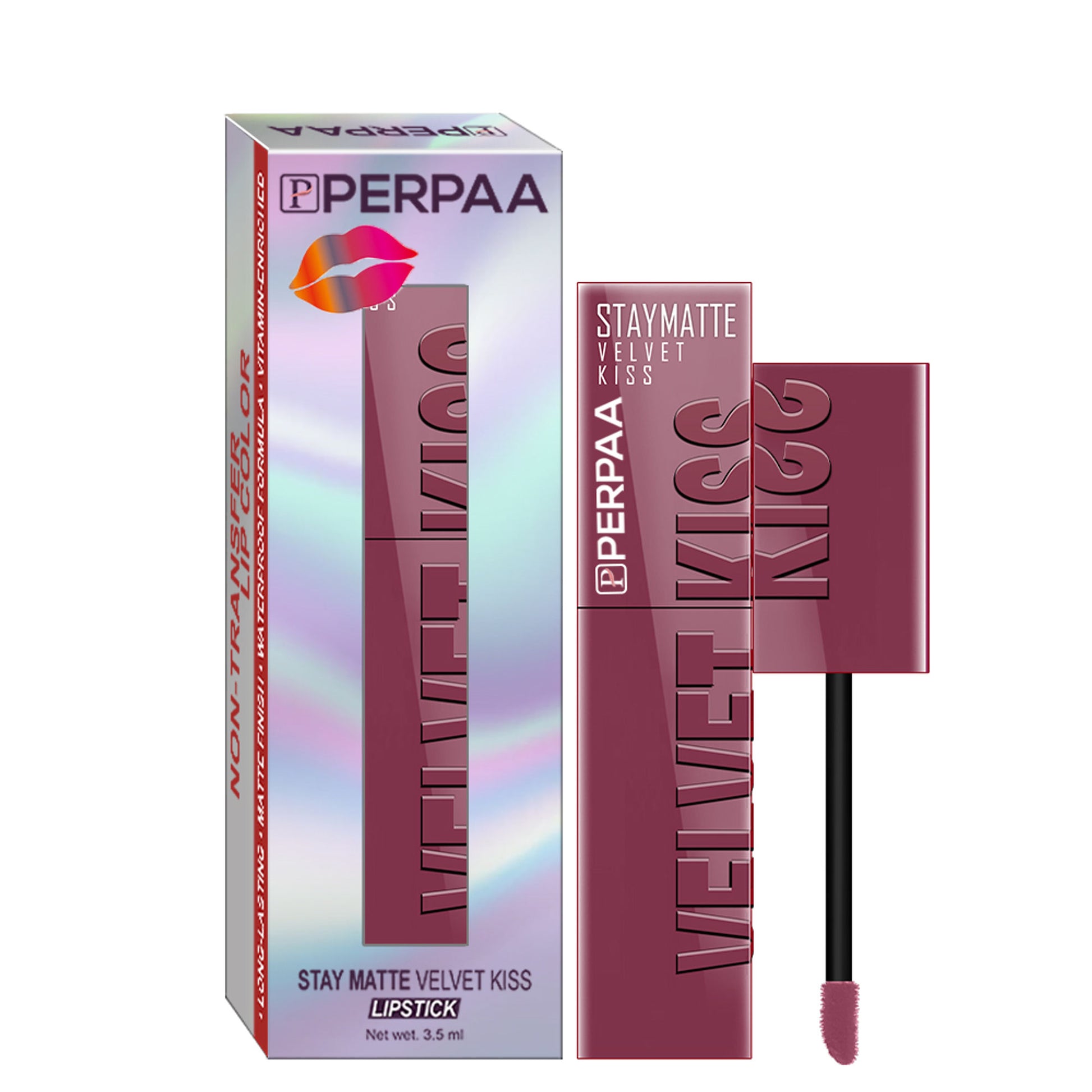 PERPAA Velvet Kiss Matte Waterproof Liquid Lipstick - Light Mauve