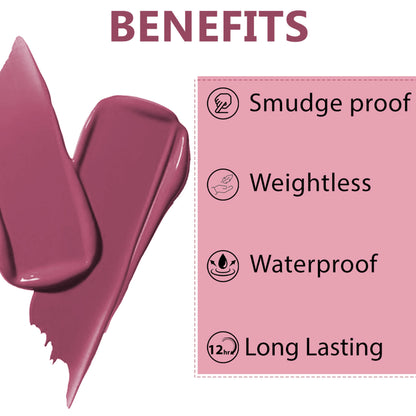 PERPAA Velvet Kiss Matte Waterproof Liquid Lipstick - Light Mauve