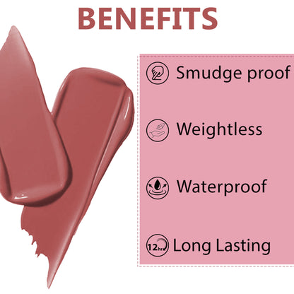 PERPAA Velvet Kiss Matte Waterproof Liquid Lipstick - Nude