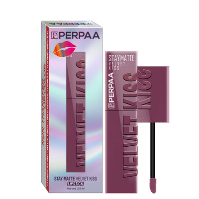PERPAA Velvet Kiss Matte Waterproof Liquid Lipstick - Dark Mauve