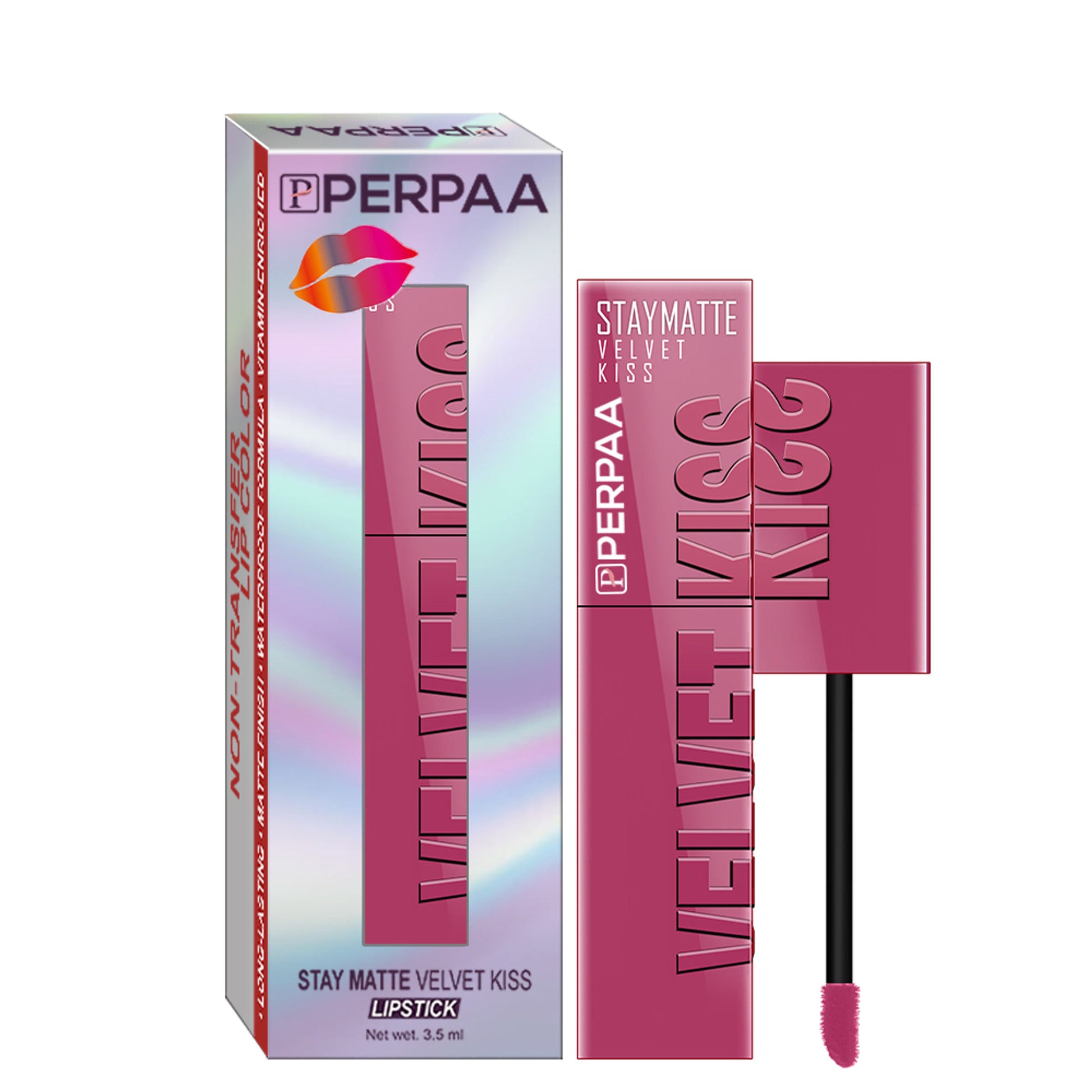 PERPAA Velvet Kiss Matte Waterproof Liquid Lipstick - Nude Pink