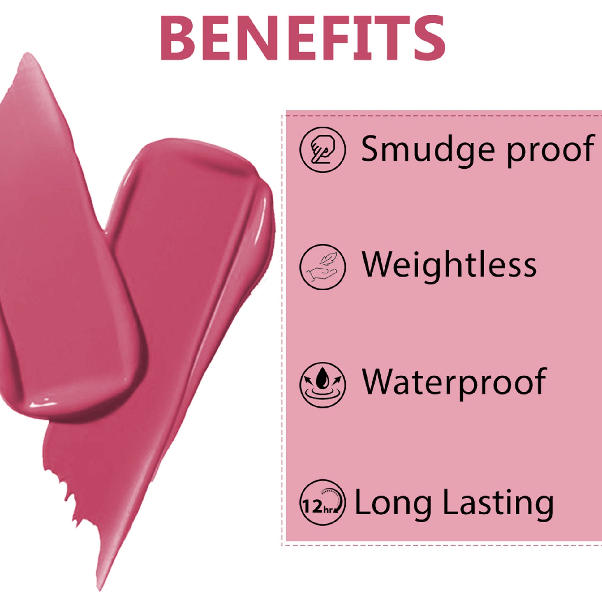 PERPAA Velvet Kiss Matte Waterproof Liquid Lipstick - Nude Pink