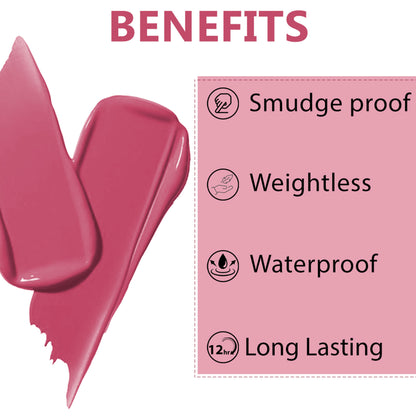 PERPAA Velvet Kiss Matte Waterproof Liquid Lipstick - Nude Pink