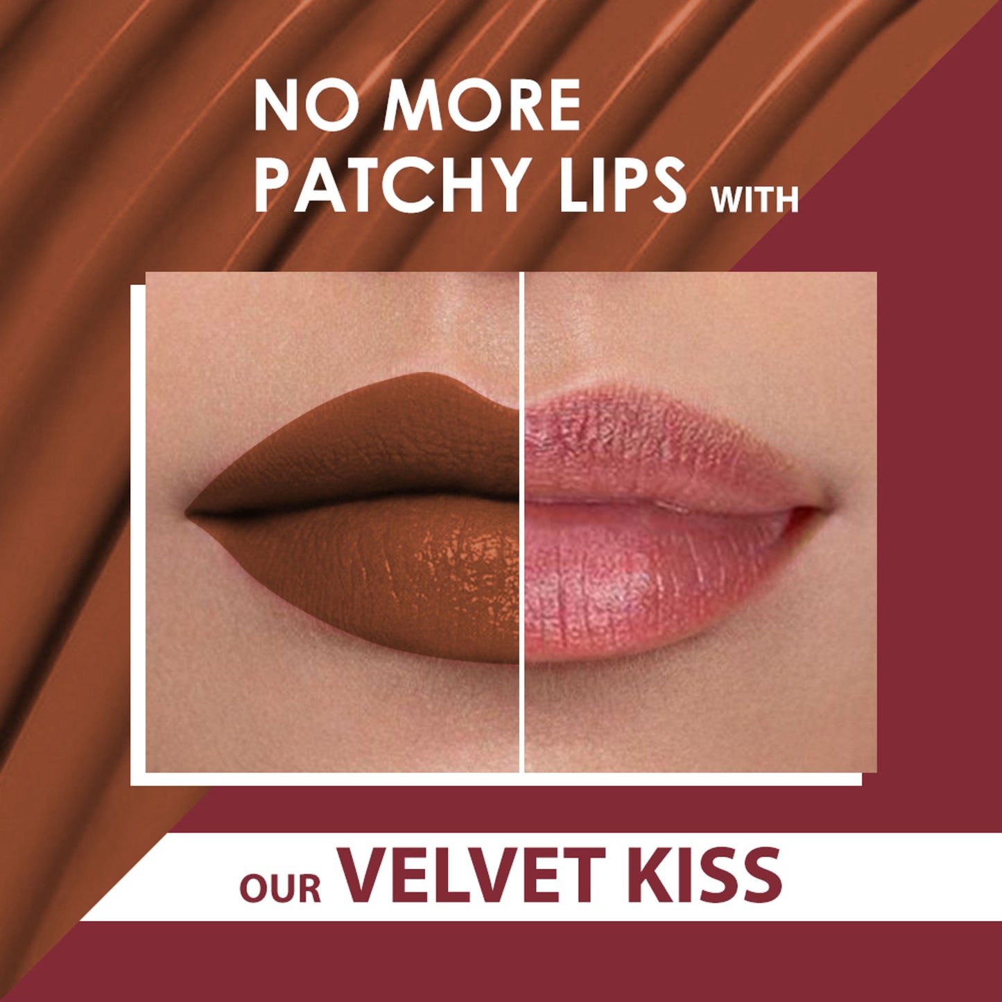 PERPAA Velvet Kiss Matte Waterproof Liquid Lipstick - Chocolate Brown