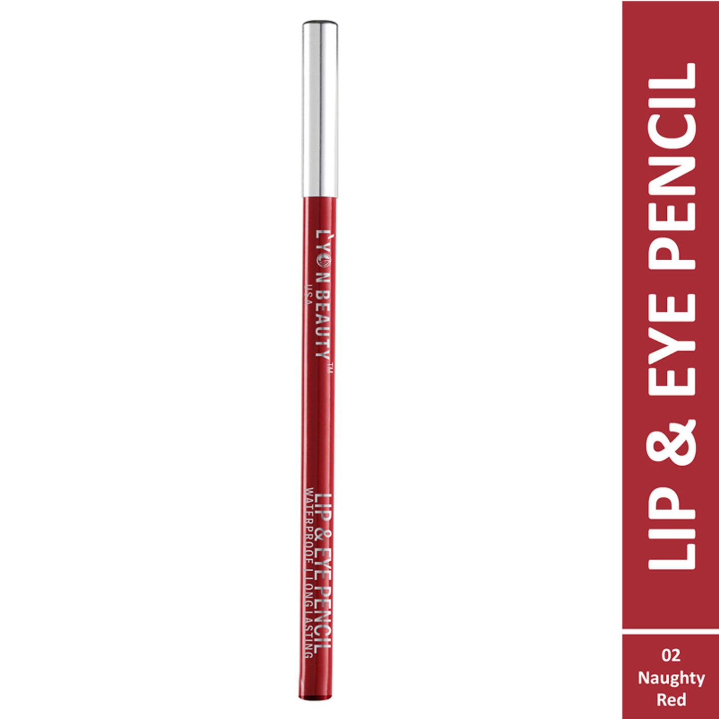 Lyon Beauty Lip & Eye Pencil - Naughty Red 02