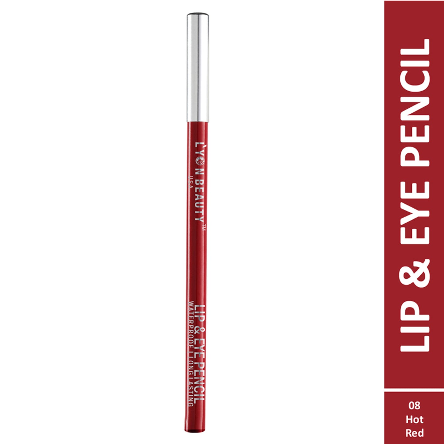 Lyon Beauty Lip & Eye Pencil - Hot Red 08