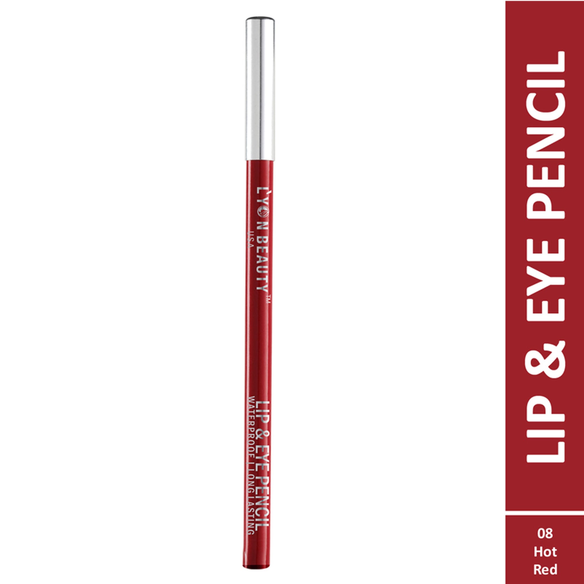 Lyon Beauty Lip & Eye Pencil - Hot Red 08