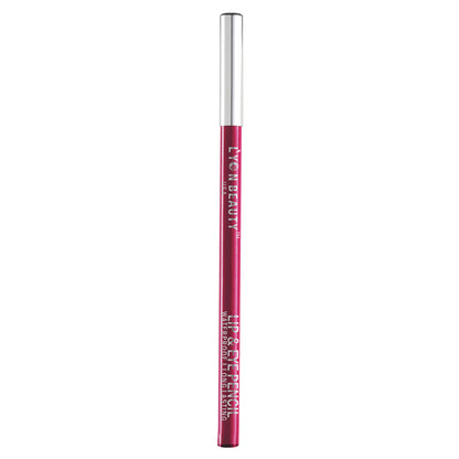Lyon Beauty Loved Up 22 Lip and Eye Pencil with creamy texture and soft pink shade, displayed on a neutral background.