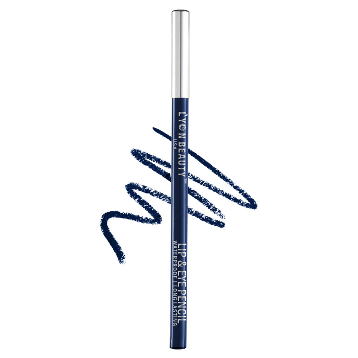 Lyon Beauty Lip & Eye Pencil in Cobalt 29, featuring a vibrant blue pencil with sharpened tip for precise application