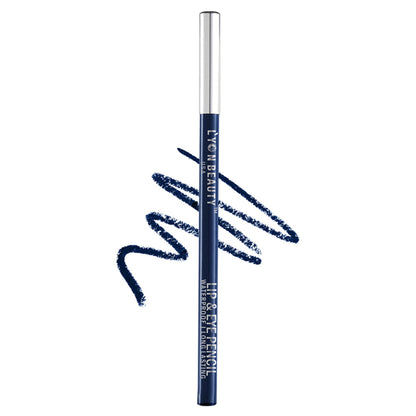 Lyon Beauty Lip & Eye Pencil in Cobalt 29, featuring a vibrant blue pencil with sharpened tip for precise application