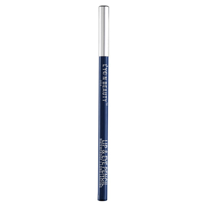 Lyon Beauty Lip & Eye Pencil in Cobalt 29 showing the pencil with sharpened tip and vibrant blue color tip on a white background