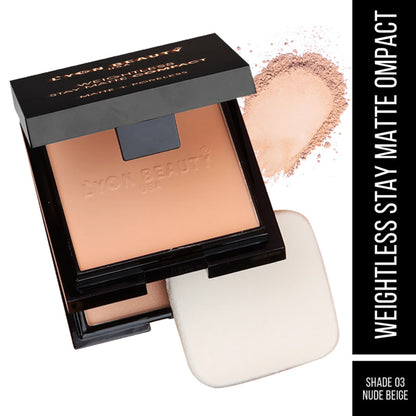 Lyon Beauty Weightless Stay Matte Compact - Nude Beige 03