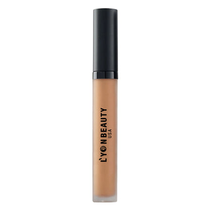 Lyon Beauty Perfect Coverage Liquid Concealer in Clair Moyen 06, with a smooth application and creamy texture.
