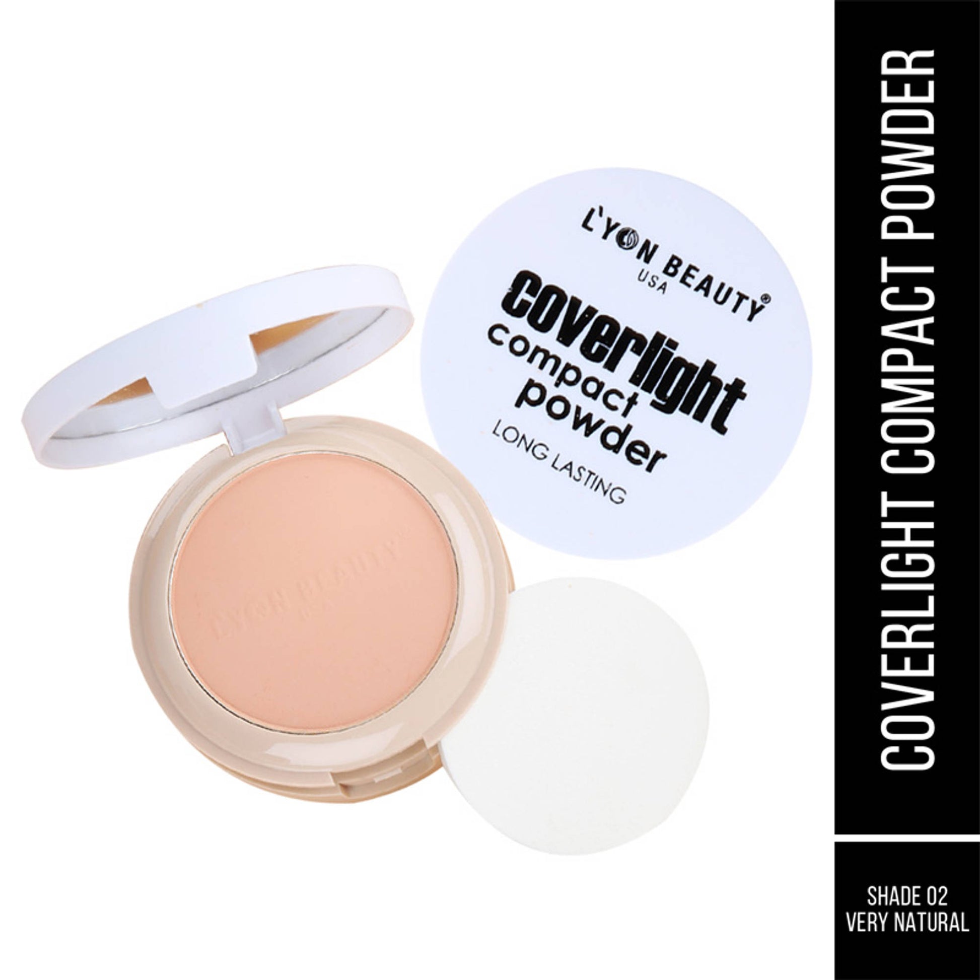 Lyon Beauty Coverlight Compact Powder - Very Natural 02