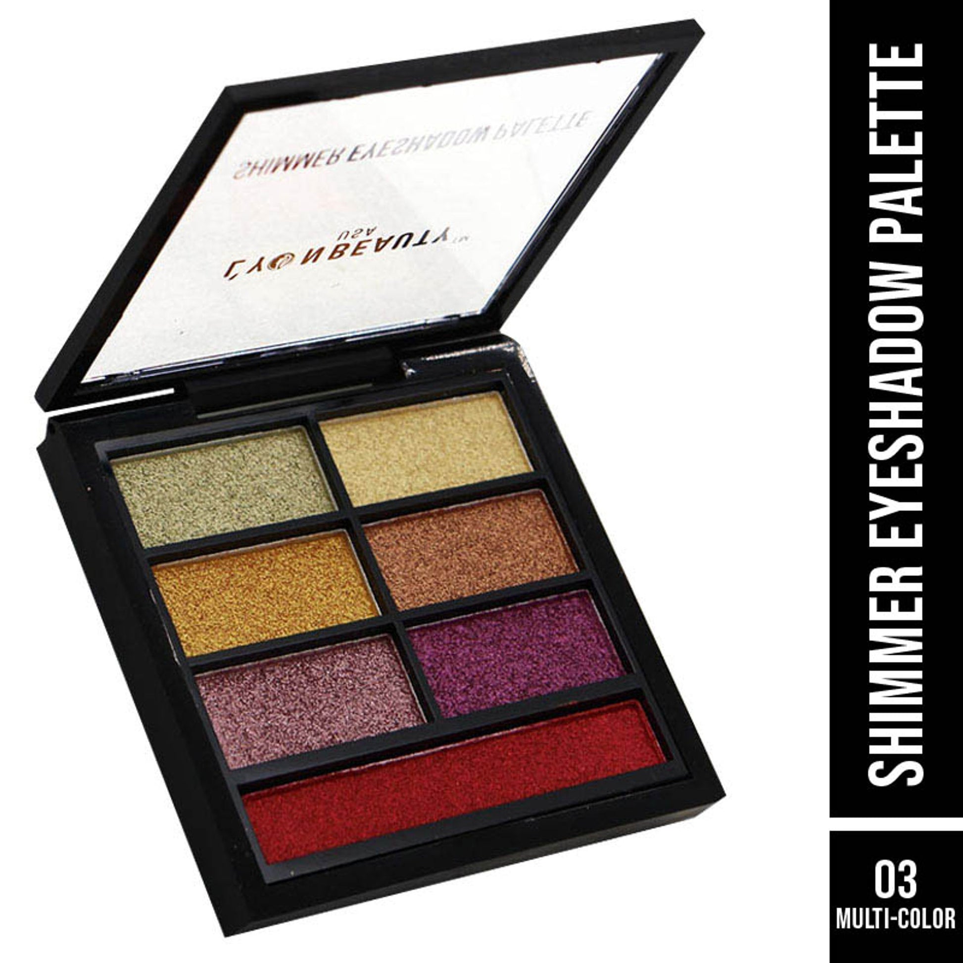 Lyon Beauty Shimmer Eyeshadow Palette - Multi-Color 03