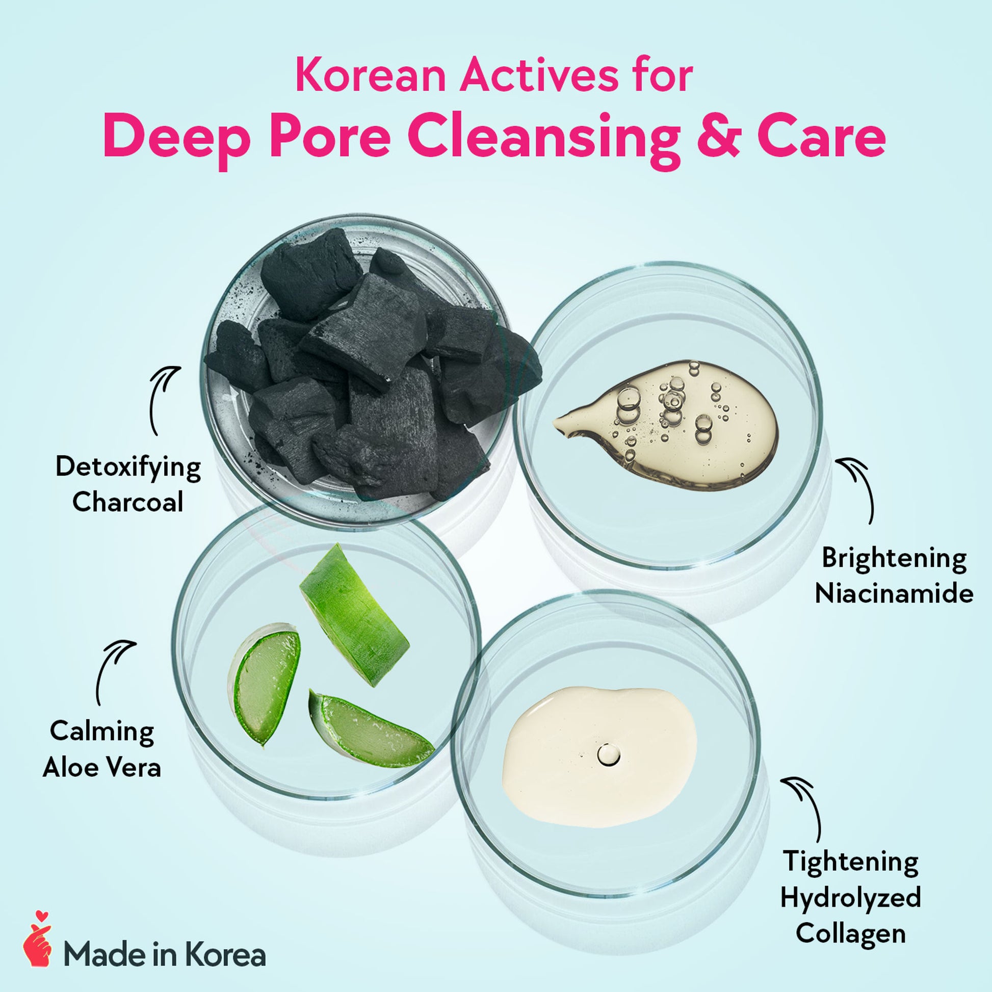 Chicnutrix Korean Black Charcoal + Aloe Vera + Niacinamide Sheet Mask