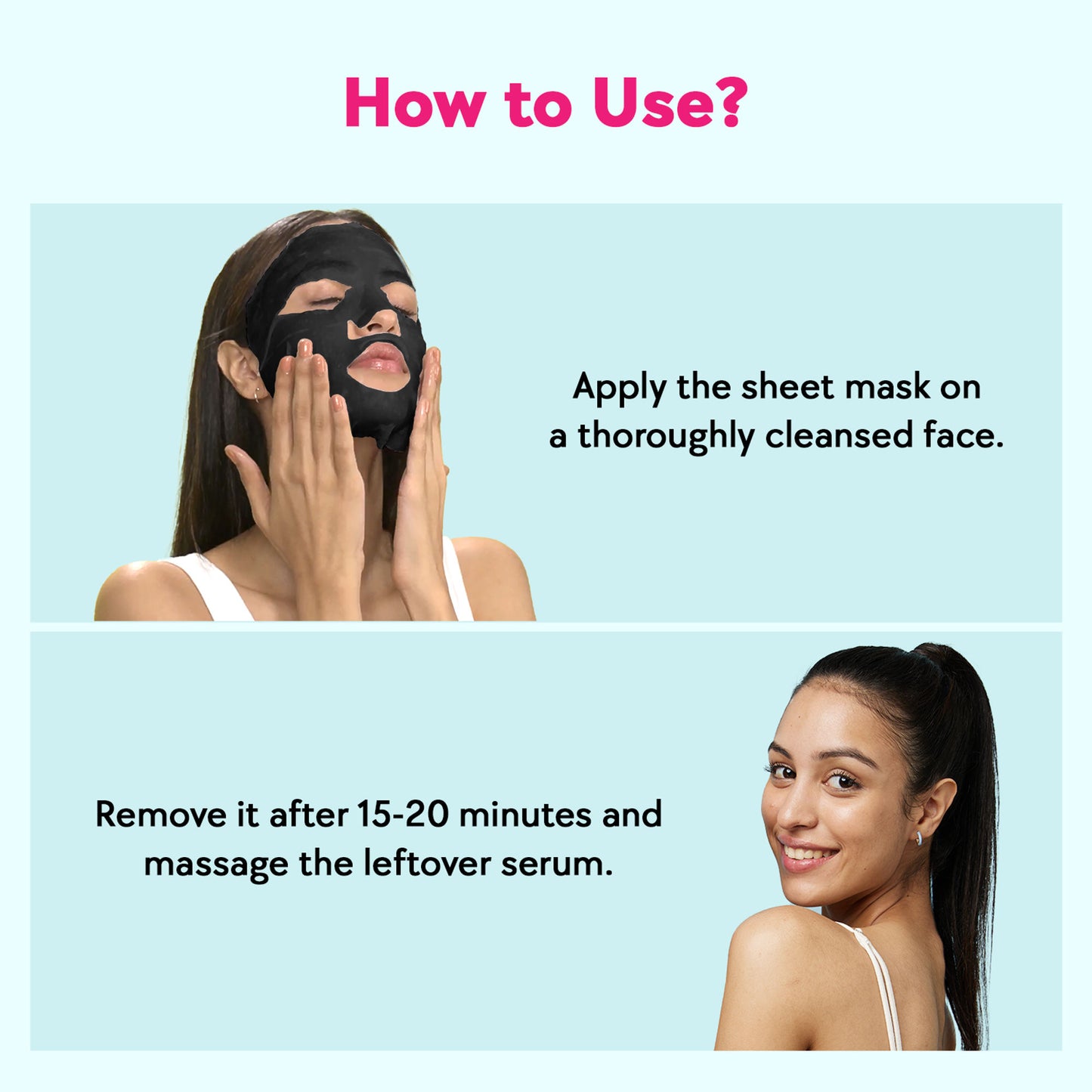 Chicnutrix Korean Black Charcoal + Aloe Vera + Niacinamide Sheet Mask