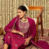 Indyancart IE Floral Embroidered Regular Kurta with Trousers & Dupatta