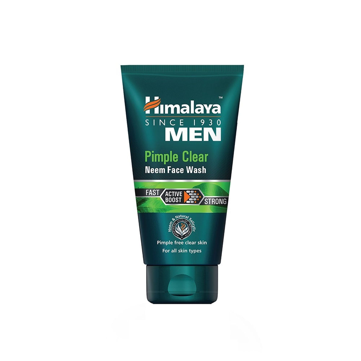 Himalaya Men Pimple Clear Neem Face Wash bottle with label, designed for clearing pimples and acne-prone skin.