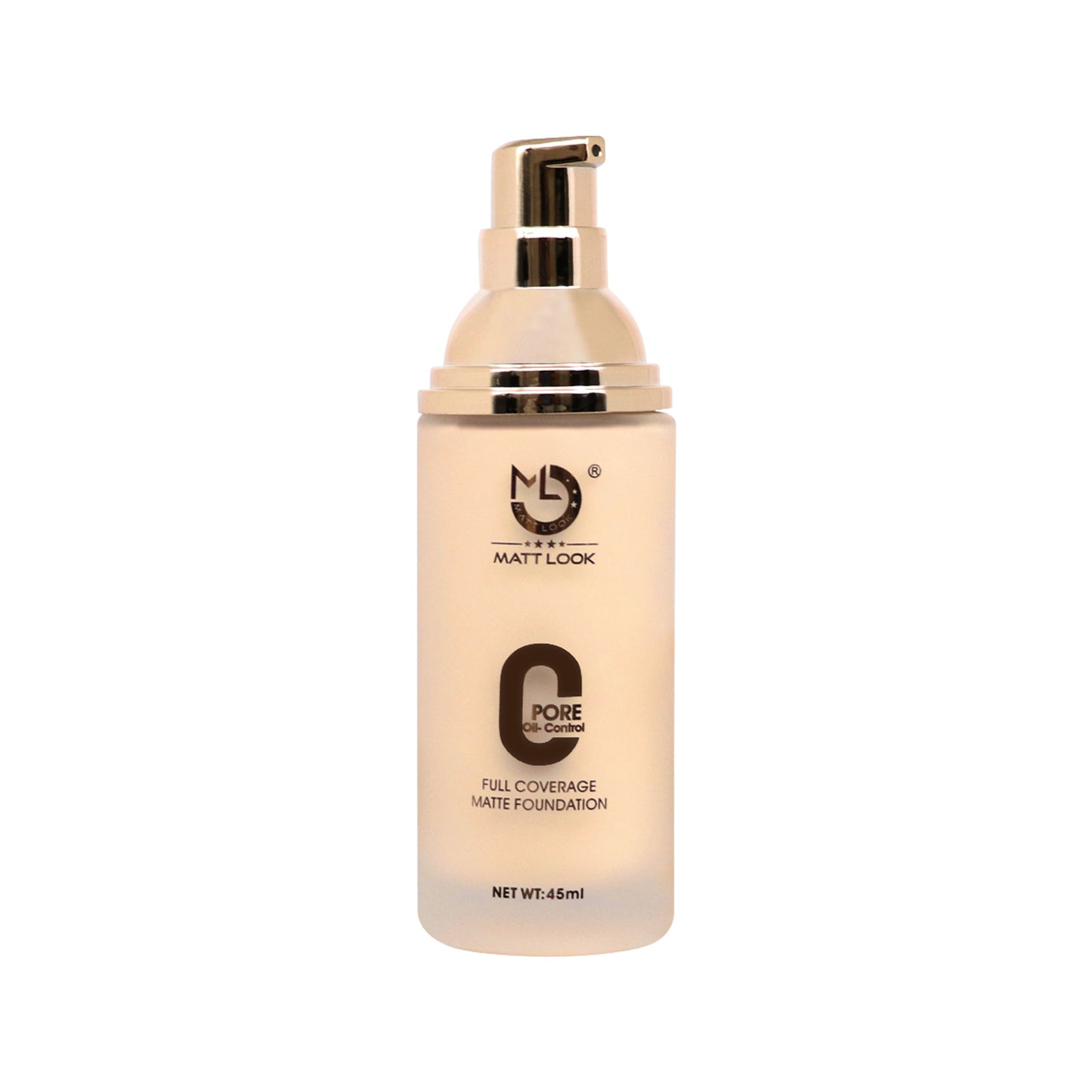 Matt look Zero Pore Oil Control Full Coverage Matte Foundation - Porcelain