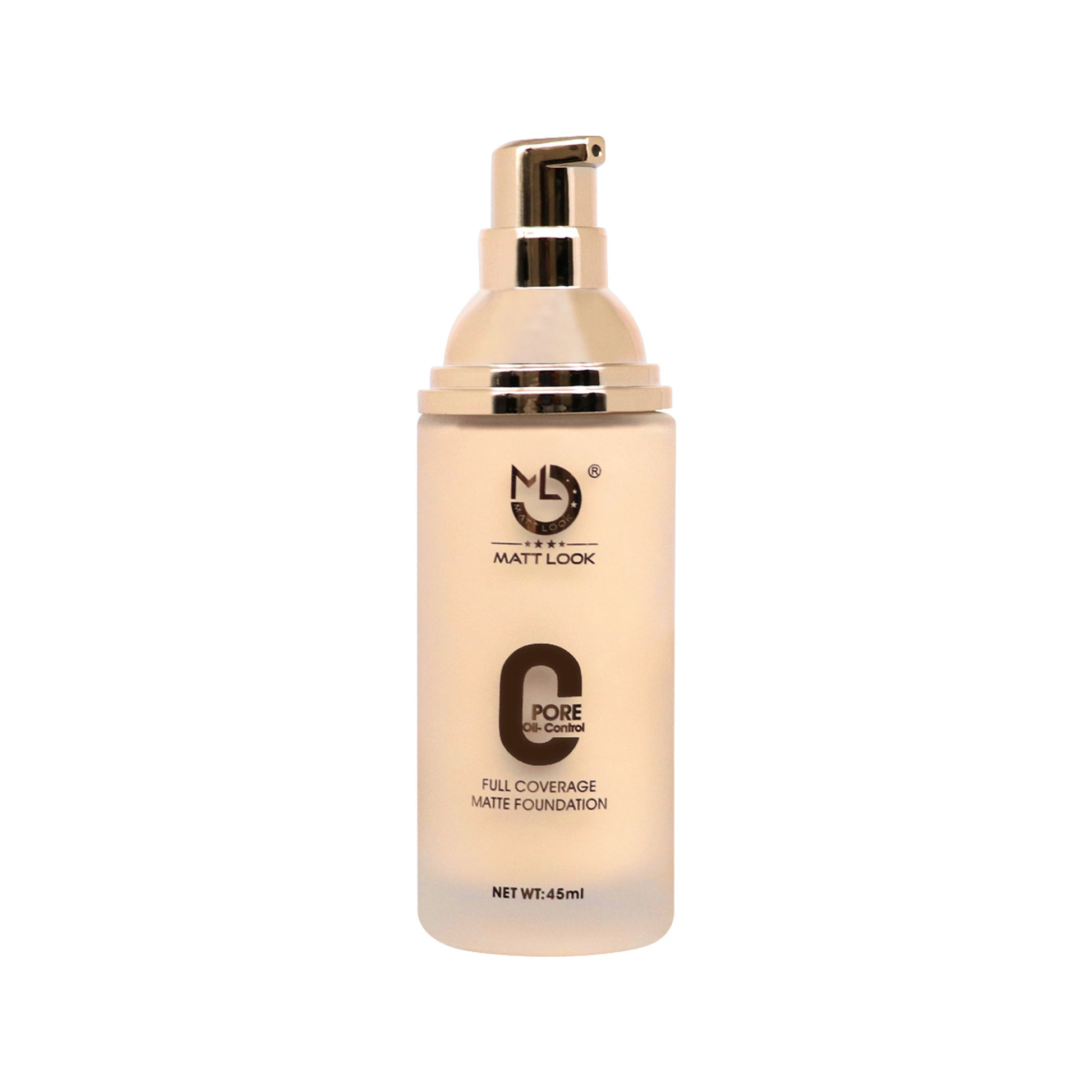 Matt look Zero Pore Oil Control Full Coverage Matte Foundation - Porcelain